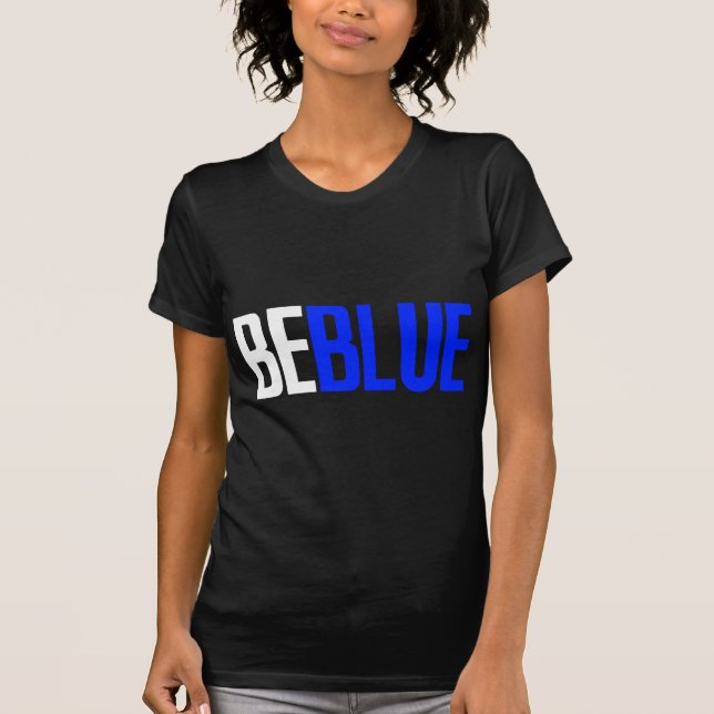 T-shirt Soyez bleu (Devant)