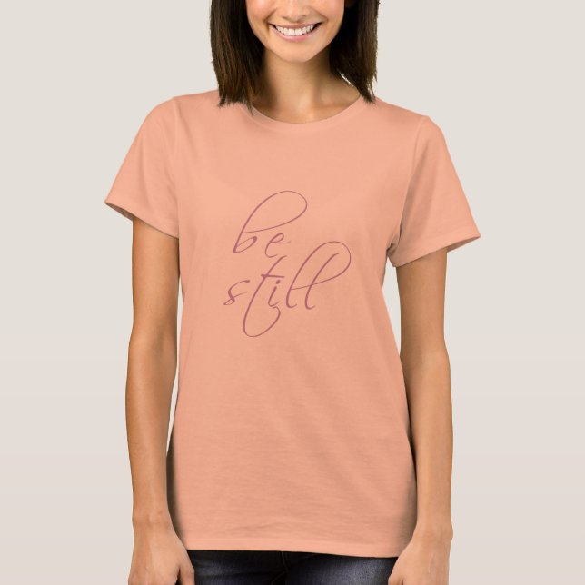 T-shirt Soyez calme et connaître Psalm 46:10 chemise scrip (Devant)