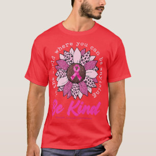 T-shirt Soyez comme Sunflower rose Brebis Sensibilisation