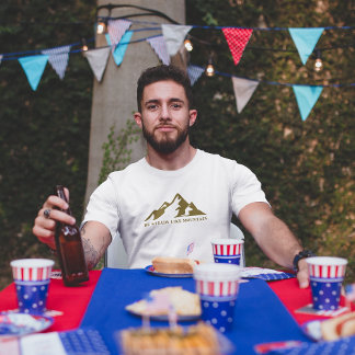 T-shirt Soyez constant comme un minimaliste de montagne