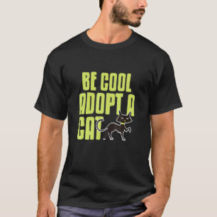 T-shirt Soyez Cool Adoptez Un Chat Rétro Mignon Pour Amour