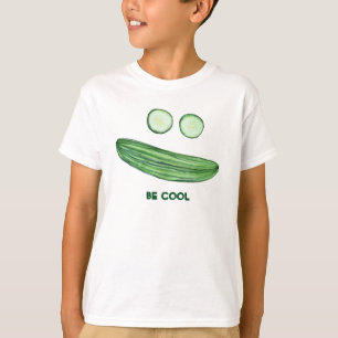 T-shirt SOYEZ COOL comme visage drôle d'aquarelle de