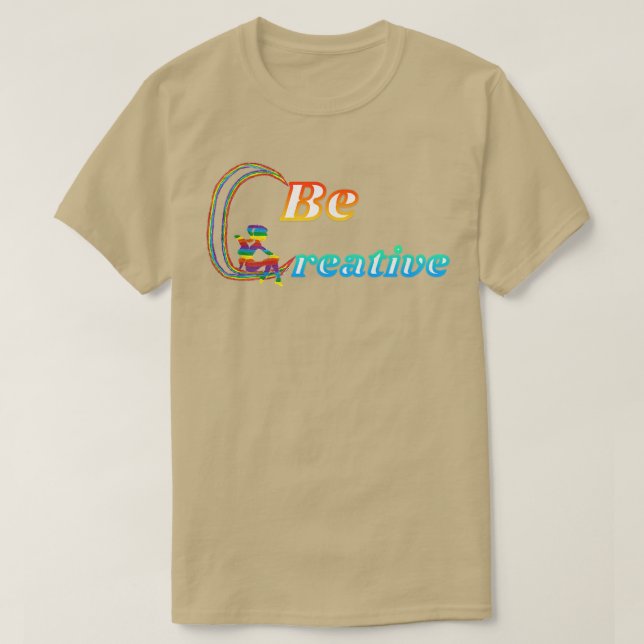 T-shirt Soyez créatif Rainbow Fairy (Design devant)