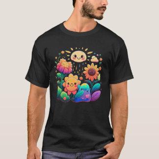 T-shirt Soyez Des Genres Pour Femmes Enfants Hommes Fleurs