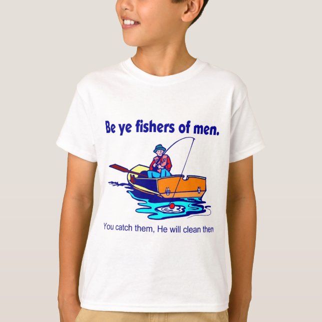 T-shirt Soyez des pêcheurs du YE des hommes (Devant)