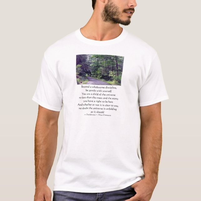 T-shirt Soyez doux avec vous-même - chemise (Devant)