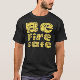 T-shirt Soyez en sécurité incendie au travail Campagne de