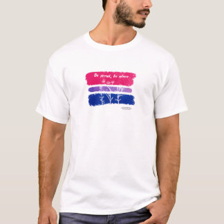 T-shirt Soyez fier, soyez en vie Fierté Bisexuelle