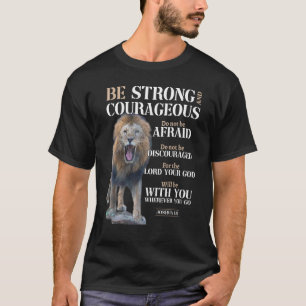 T-shirt Soyez fort et courageux Joshua 19 Deluxe Christian
