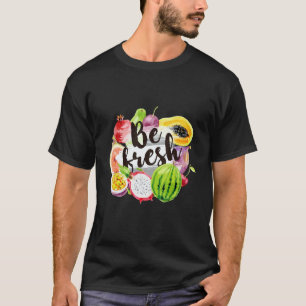 T-shirt Soyez Frais Marché Végétalien de Fruits Frais Végé