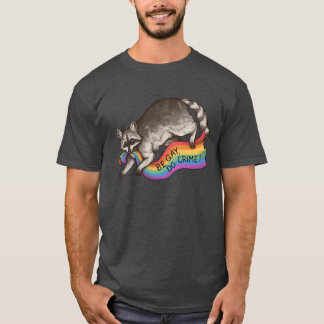 T-shirt SOYEZ GAY FAIRE CRIME Drapeau Arc-en-Ciel Drapeau 
