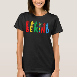 T-shirt Soyez Génial Signe Main Sensibilisation sur l'auti