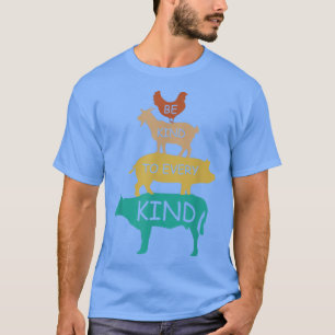 T-shirt Soyez Gentil À Chaque Type Retro Vintage Funny Veg