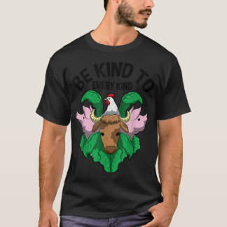 T-shirt Soyez Gentil À Chaque Type Vegetarian Veggie Quot