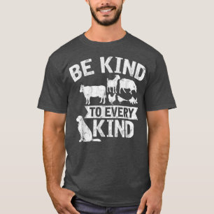 T-shirt Soyez Gentil À Chaque Type Végétarien Végétarien V