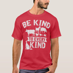 T-shirt Soyez Gentil À Chaque Type Végétarien Végétarien V