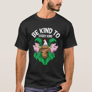T-shirt Soyez Gentil À Tous Les Genres Funny Vegetarian Ve