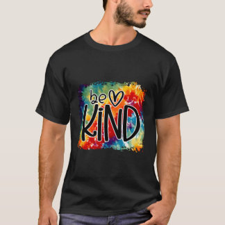T-shirt Soyez Gentil Arc-En-Ciel Coloré Il Aime La Saintet