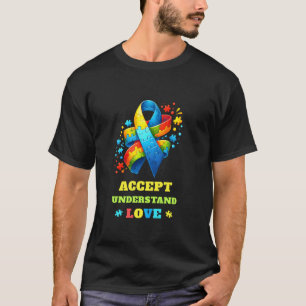 T-shirt Soyez Gentil ASL Amour Autisme Puzzle Sensibilisat