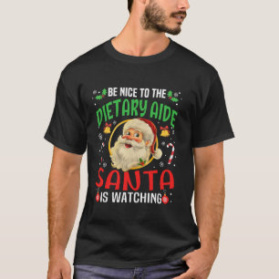 T-shirt Soyez Gentil Avec L'Aide Alimentaire Que Père Noël