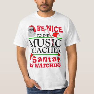 T-shirt Soyez gentil avec le professeur de musique
