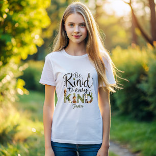 T-shirt Soyez gentil avec tous les types d'enfants