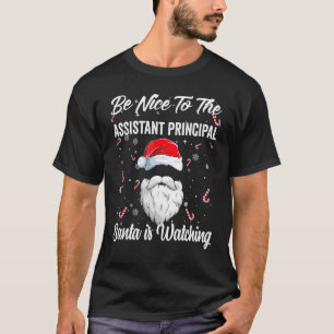 T-shirt Soyez Gentil D'Assistant Principal Père Noël Regar