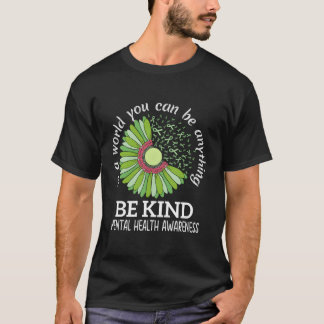 T-shirt Soyez gentil Écran de ruban vert Tal Sensibilisati