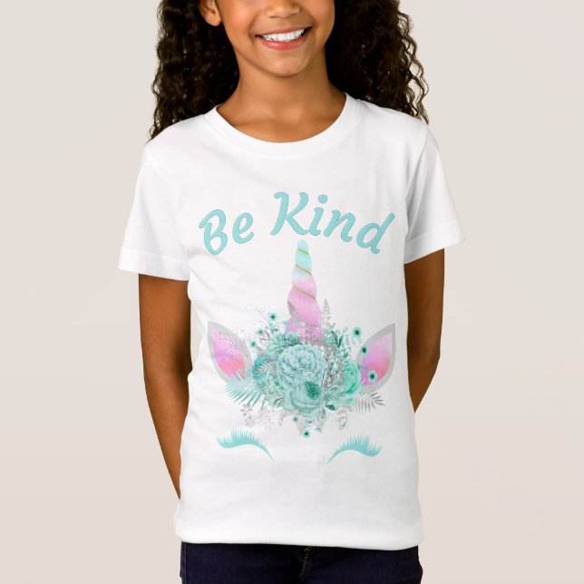 T-Shirt Soyez gentil : Femme & Enfant Inspirational Elegan (Devant)