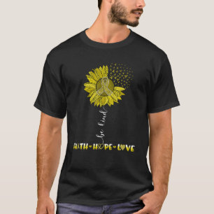 T-shirt Soyez gentil Foi Espoir Aimer Enfance Cancer Tourn