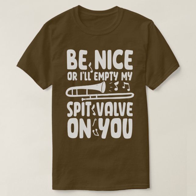 T-shirt Soyez Gentil Ou Mal Vide Ma Vanne De Souffle Sur V (Design devant)