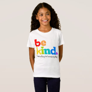 T-Shirt Soyez gentil rainbow graphique slogan personnalis