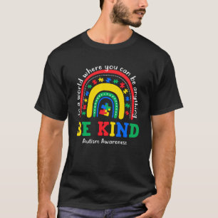 T-shirt Soyez gentil Sensibilisation sur l'autisme arc-en-
