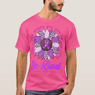 T-shirt Soyez gentil Tournesol pourpre Cancer pancréatique