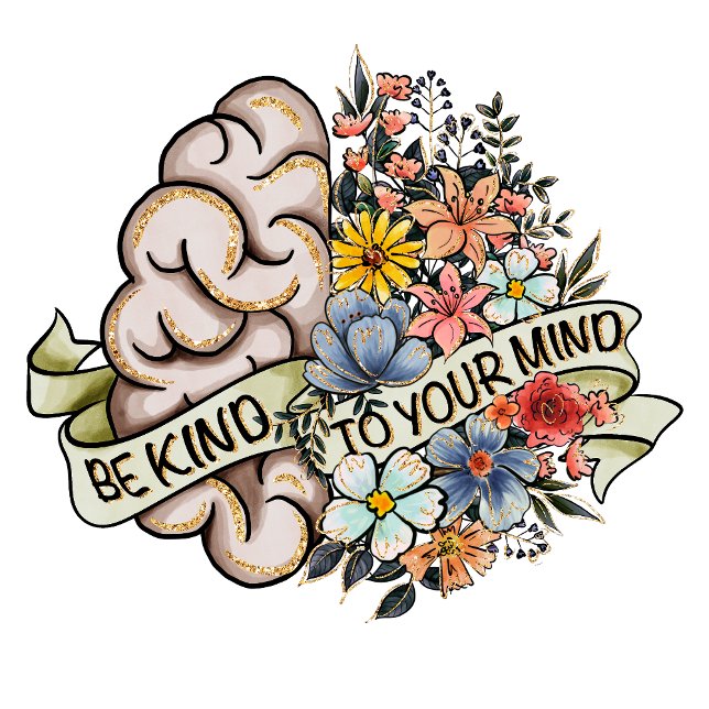 T-shirt Soyez gentils avec votre esprit femmes (Créateur téléchargé)