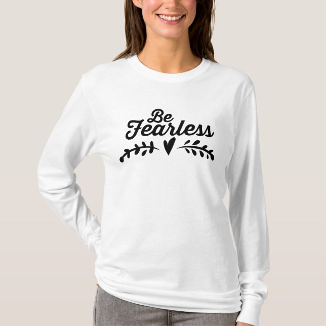 T-shirt Soyez inspiré courageux (Devant)