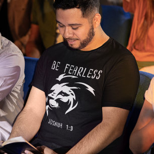 T-shirt Soyez la foi chrétienne sans peur Joshua 1:9