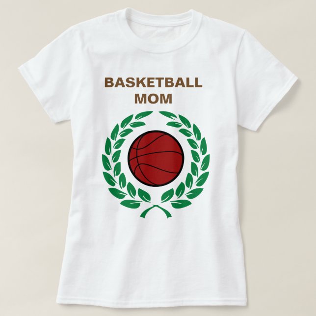 T-shirt Soyez la meilleure maman de basket-ball (Design devant)