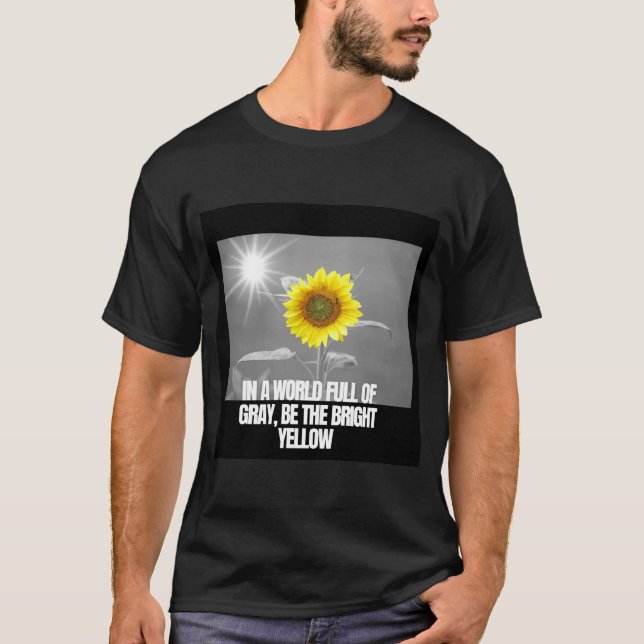 T-shirt Soyez le jaune vif (Devant)