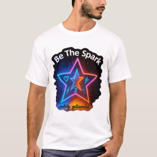 T-shirt Soyez L'Étincelle   Graphique en étoile de néon mo