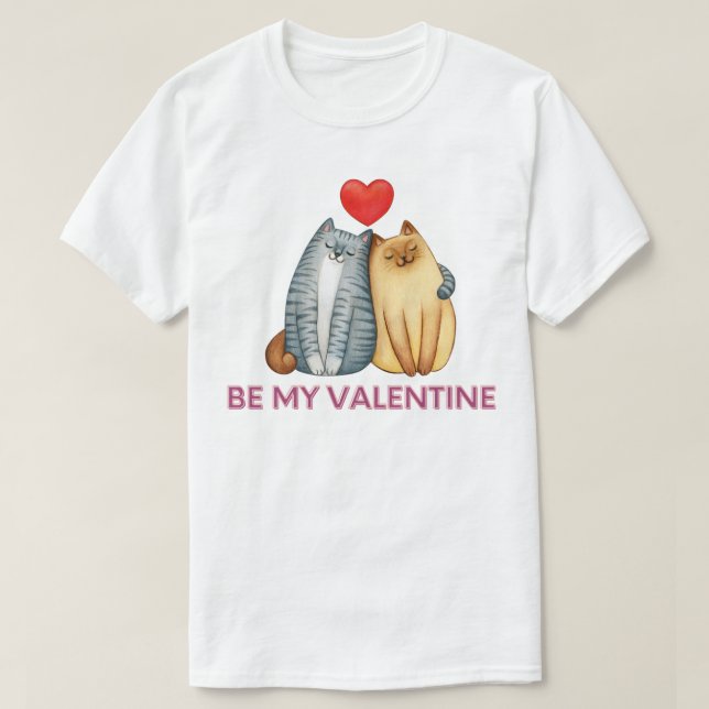 T-shirt Soyez ma Saint-Valentin - Bonne Saint-Valentin Mon (Design devant)
