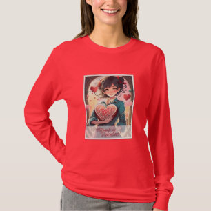 T-shirt Soyez ma Saint-Valentin dans le style Manga 31470