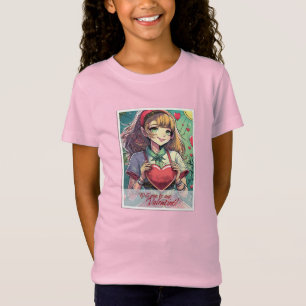 T-Shirt Soyez ma Saint-Valentin dans le style Manga 33419