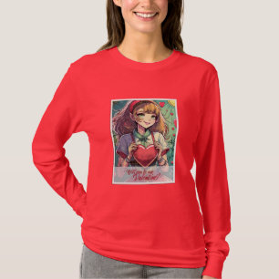 T-shirt Soyez ma Saint-Valentin dans le style Manga 33419