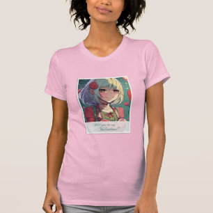 T-shirt Soyez ma Saint-Valentin dans le style Manga 33420
