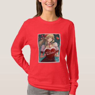 T-shirt Soyez ma Saint-Valentin dans le style Manga 33893
