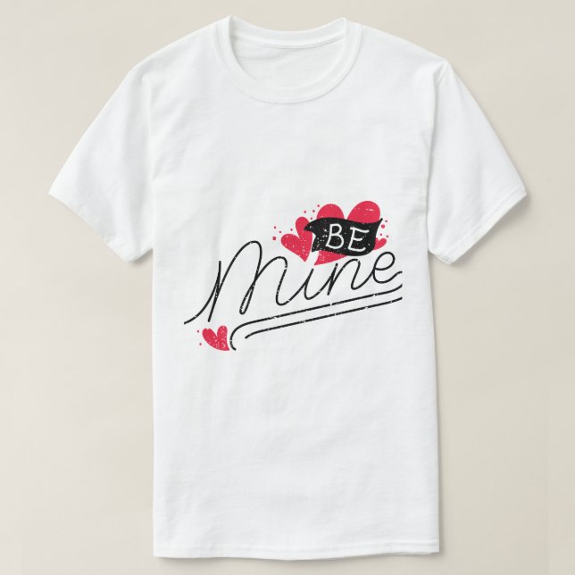 T-shirt Soyez Mien – Conception de typographie romantique (Design devant)