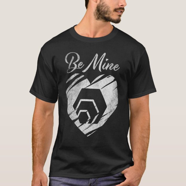 T-shirt Soyez mien Hex Coin Valentine Crypto Token Cryptoc (Devant)