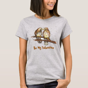 T-shirt Soyez mon Inséparable Saint Valentin Lovebird Sain