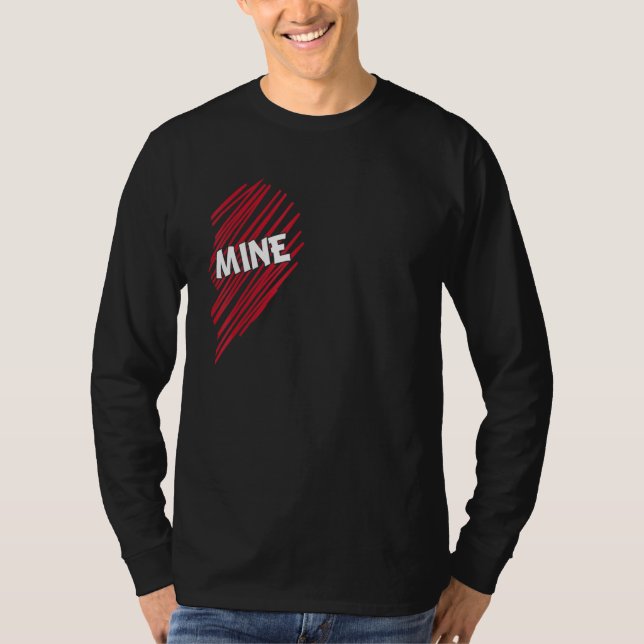 T-shirt Soyez mon partenaire Regardez Valentine´Day Couple (Devant)
